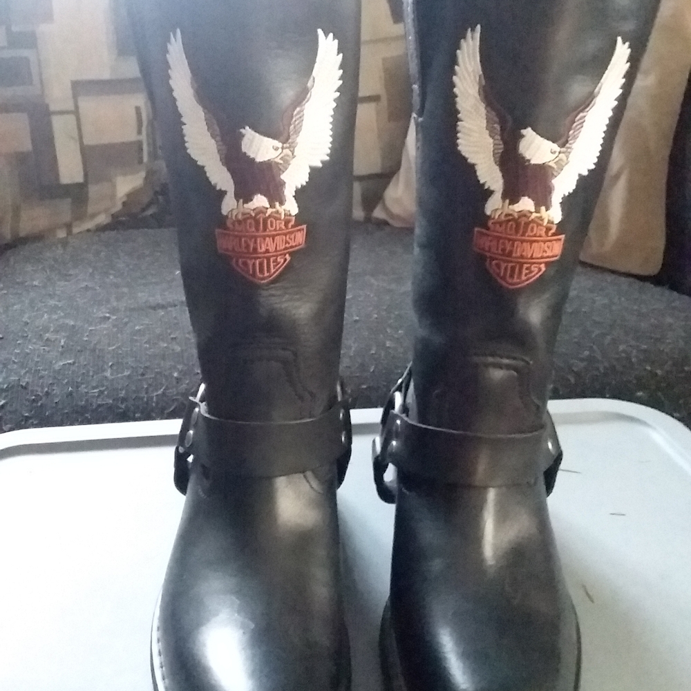 Men's Leather Harley Davidson boots Size 8